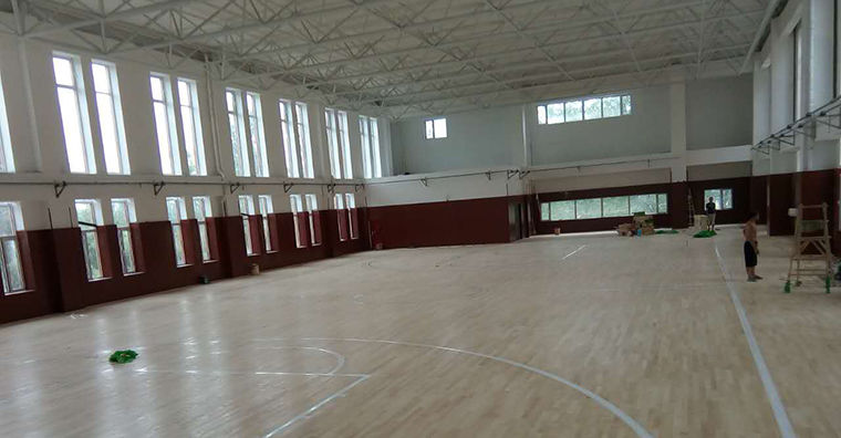 滨州南海小学篮球馆项目安装流程